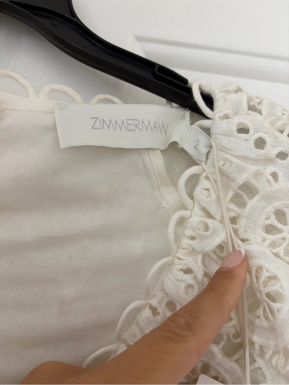 Zimmermann Bellitude Scallop Mini Dress NWT - Picture 4 of 5